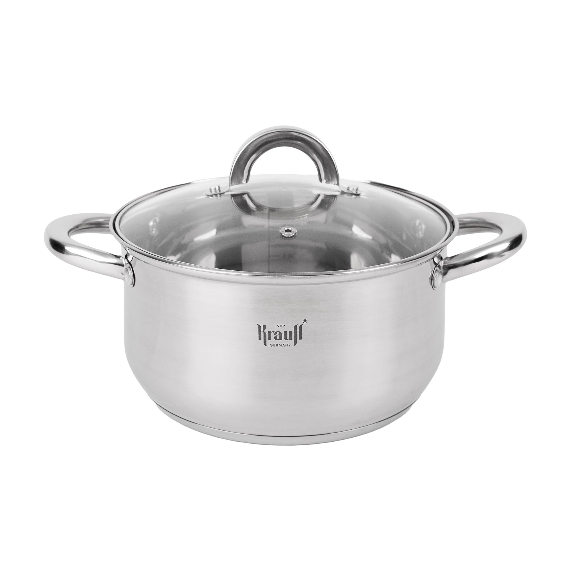 Каструля Krauff Steil зі скляною кришкою, 22 см, 4.5 л (26-238-076)