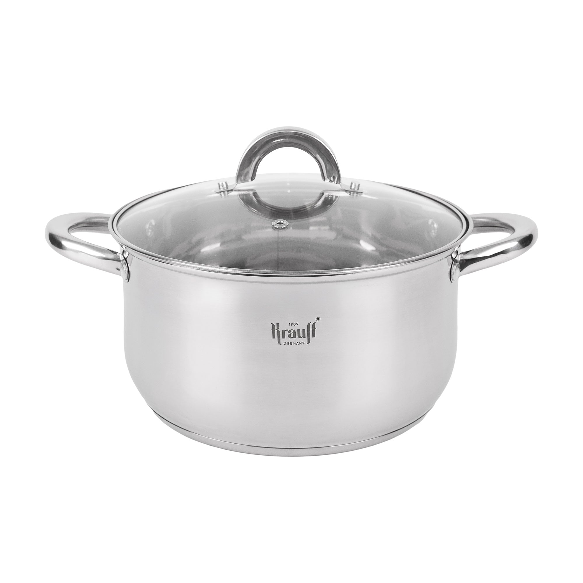 Каструля Krauff Steil зі скляною кришкою, 24 см, 5.8 л (26-238-077)